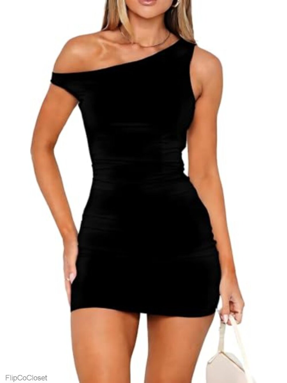 Off Shoulder Sleeveless Bodycon Mini Dress Club Night Out Summer